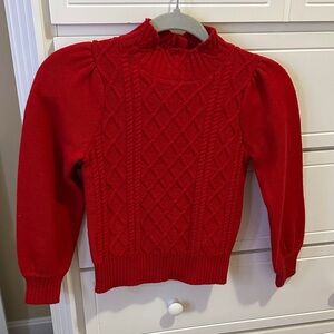Janie and Jack Scarlet Knit Sweater
